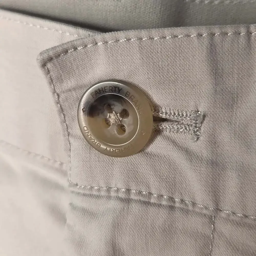 Faherty Reserve Mens Size 32 Chino Casual Beige Shorts